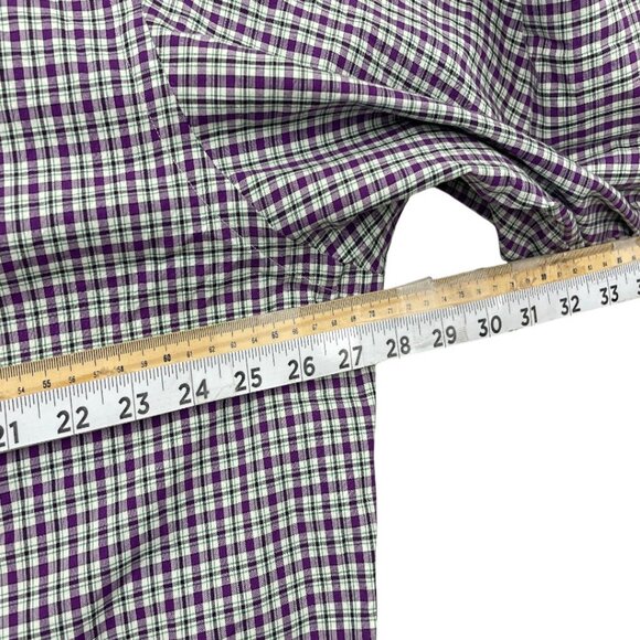 Polo Ralph Lauren Purple Plaid Button Long Sleeve 2XL Cotton Shirt Men's XXL - Picture 7 of 9